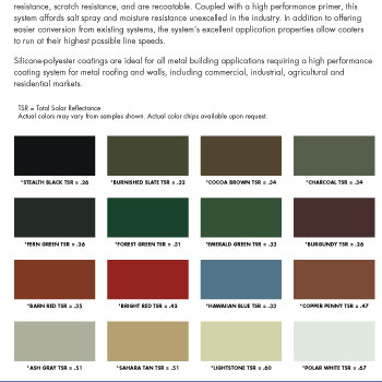Cupola Kit Color Charts | Cupolas for Roofs and Barns